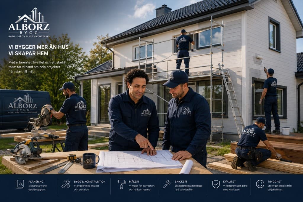 Alborz Bygg – byggteam som renoverar och bygger hem i Göteborg