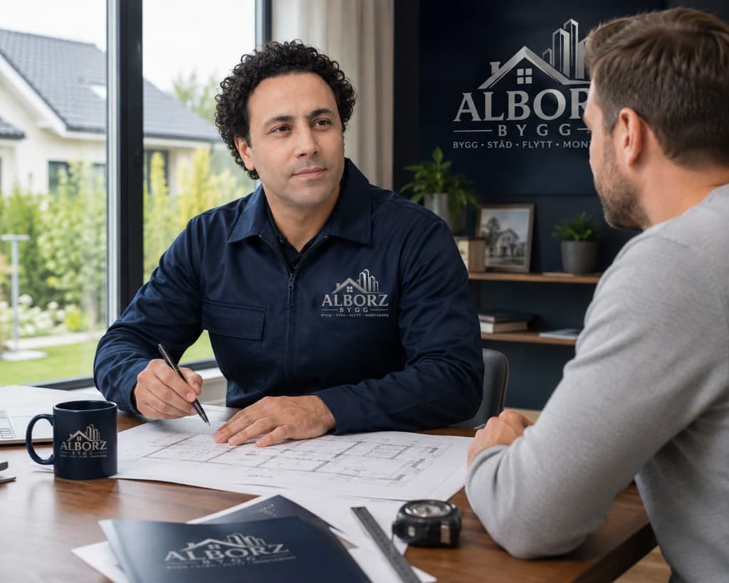 Planering och offert för byggprojekt – Alborz Bygg